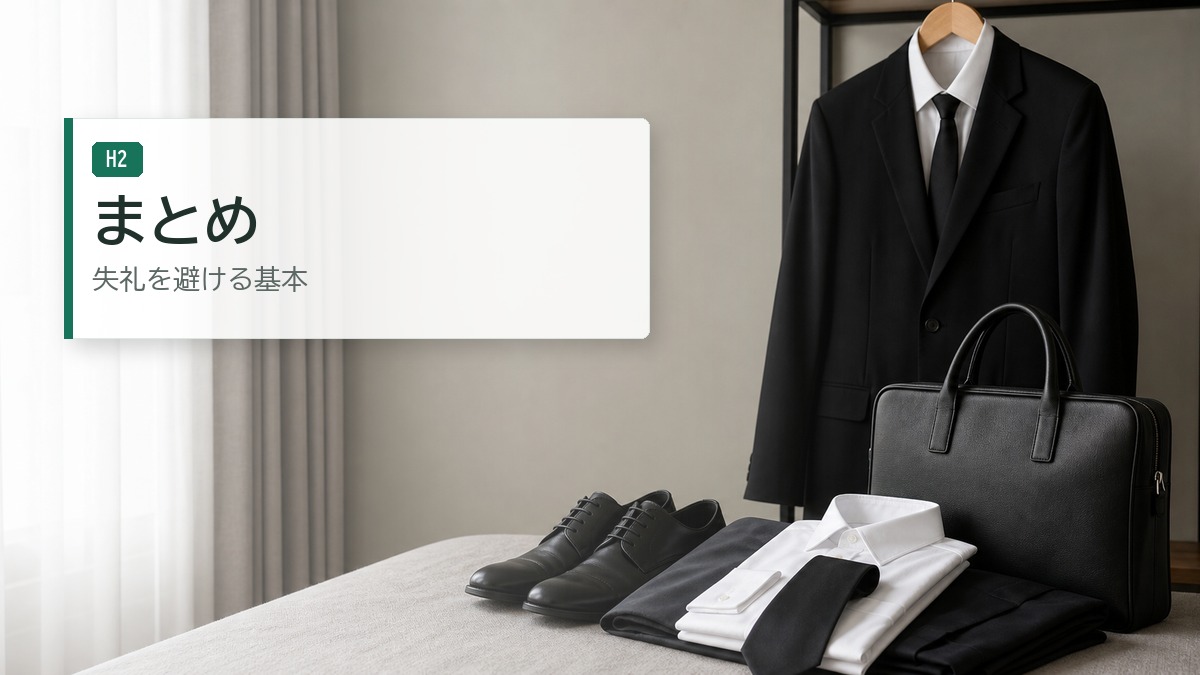 お通夜での服装に関して詳しくまとめました