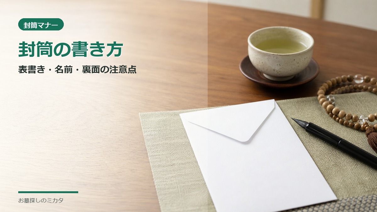 棚経のお布施封筒の書き方