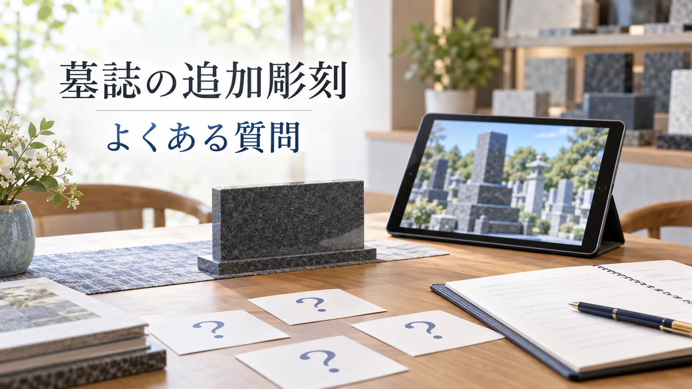 墓誌の追加彫刻に関するよくある質問